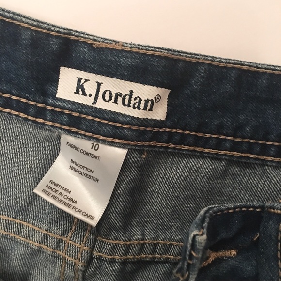 Destructed Cropped Jeans By K.Jordan S/10❤️ - Picture 7 of 8